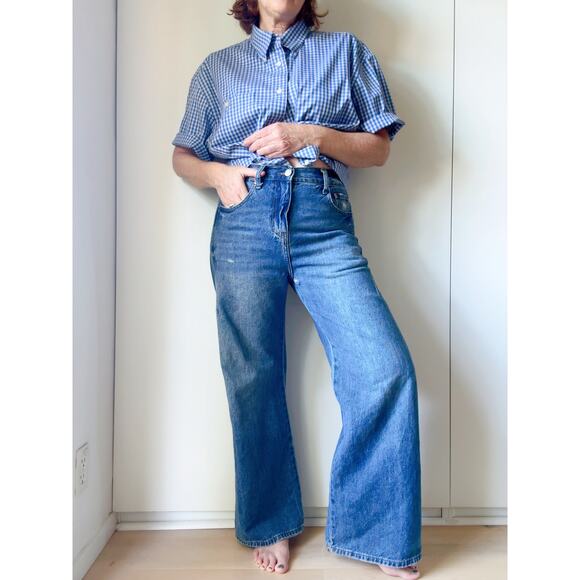 PACSUN Extreme Baggy Jeans 30 x 30 Unisex Style Pockets medium Wash Denim - Picture 1 of 8